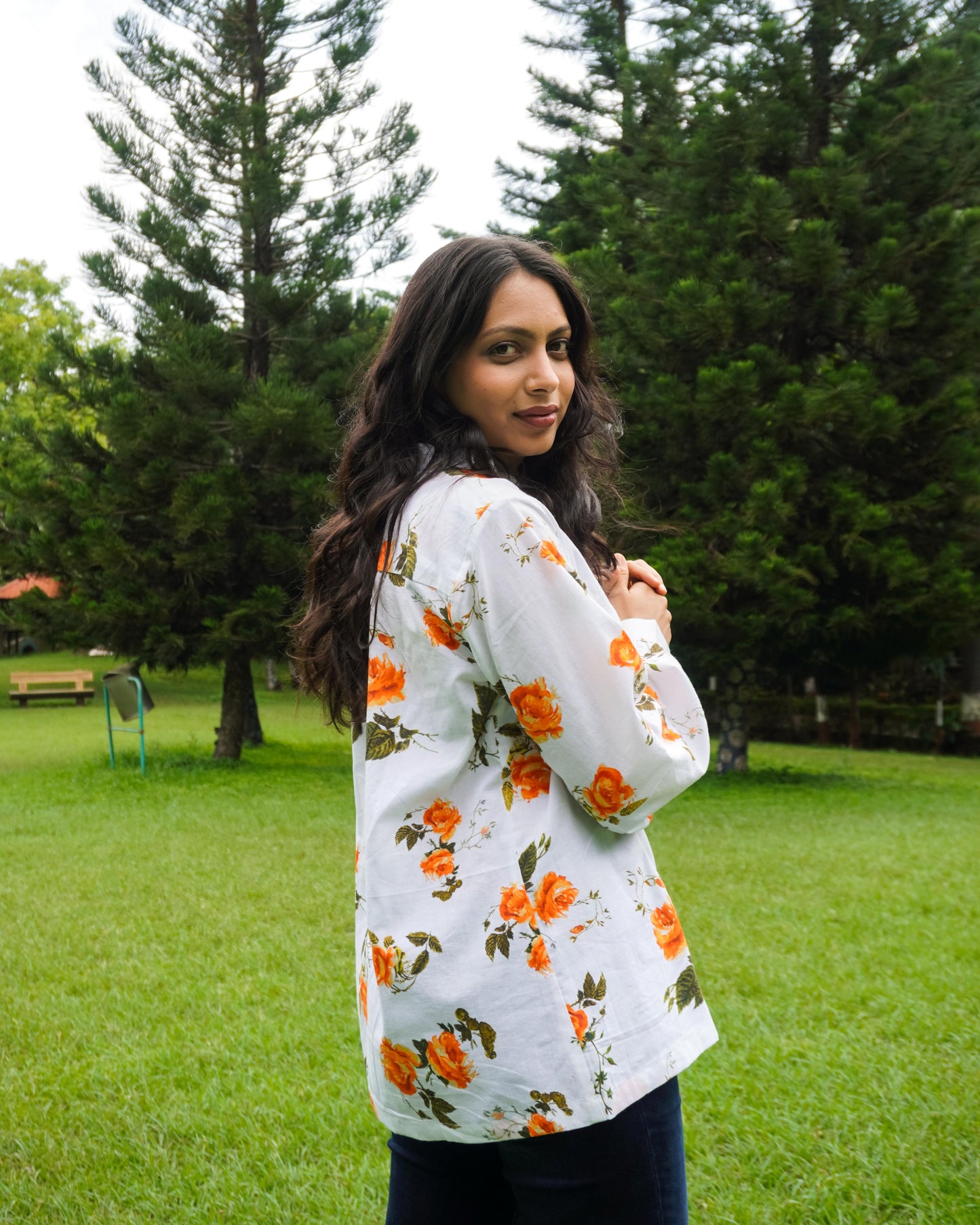Floral Shirt Top
