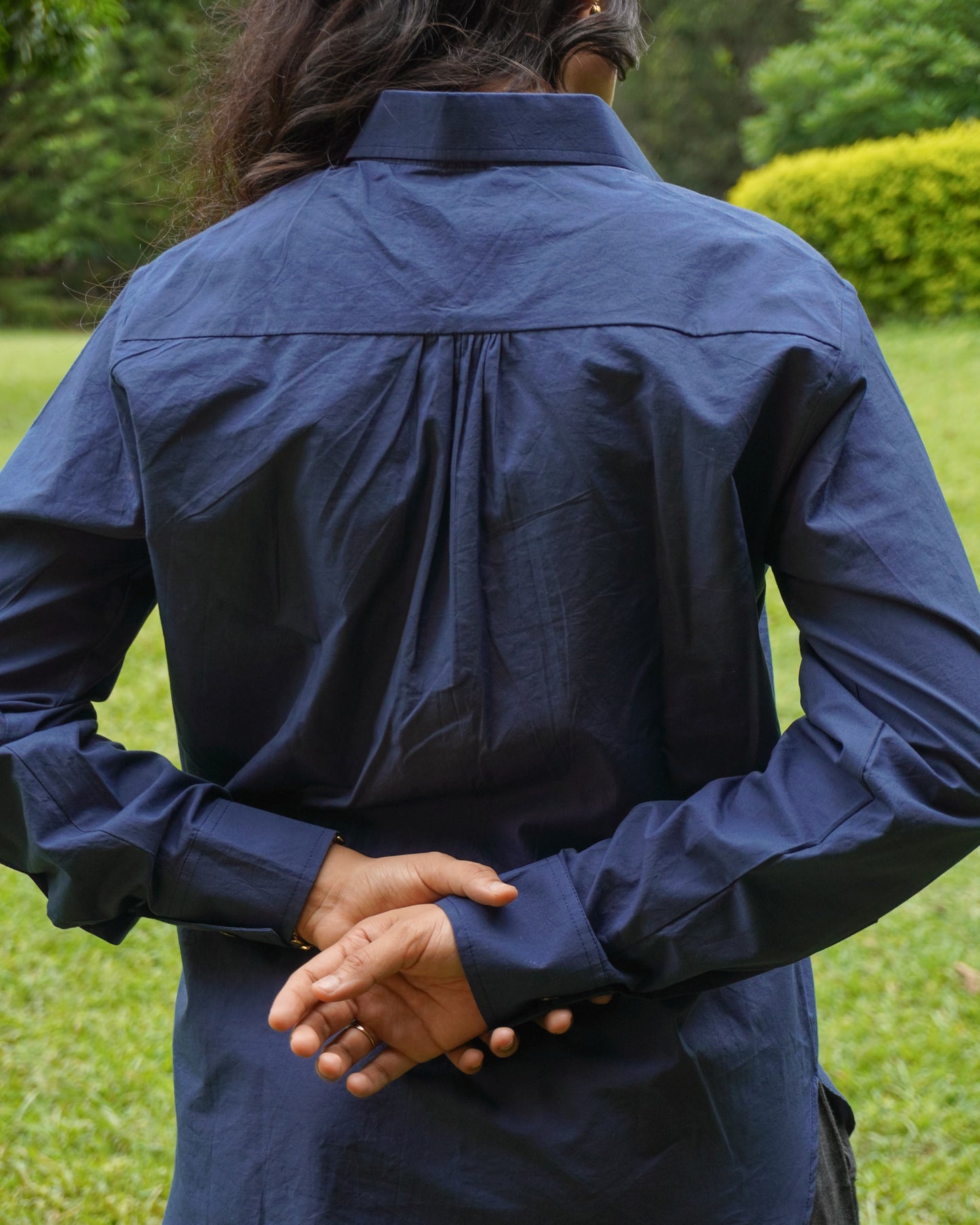 Blue Organic cotton shirt