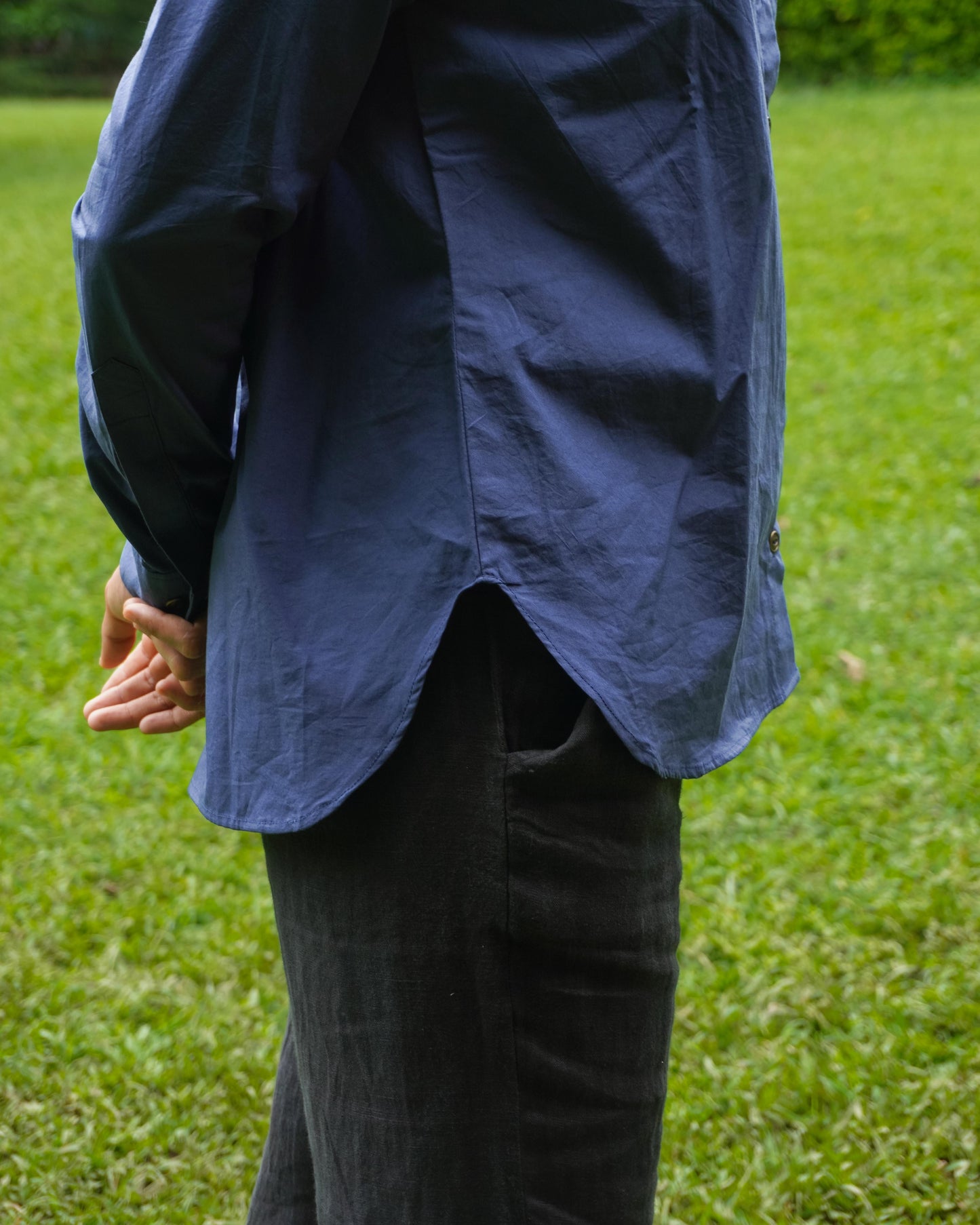 Blue Organic cotton shirt