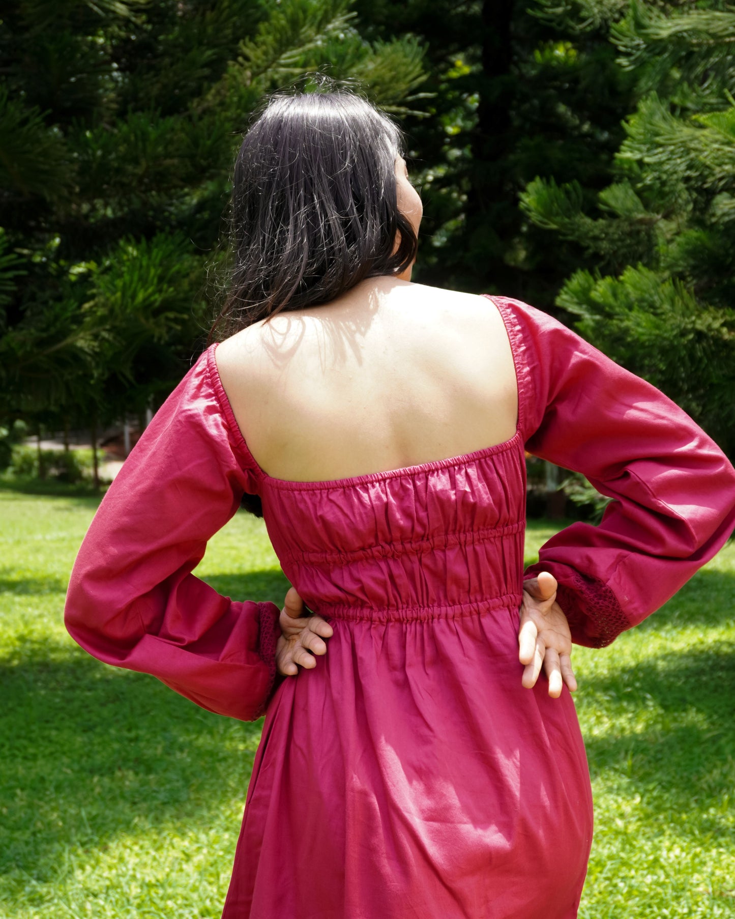 Pink organic cotton dress