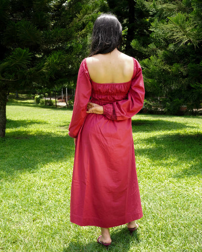 Pink organic cotton dress
