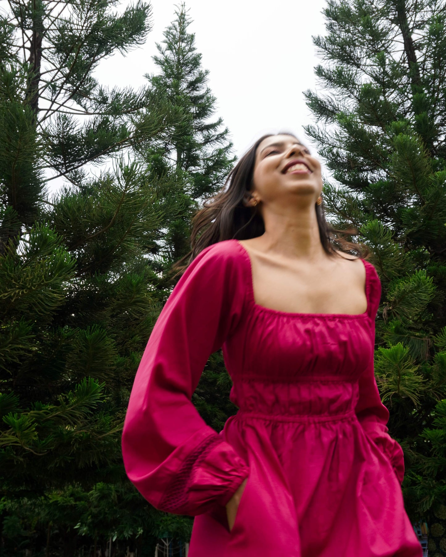 Pink organic cotton dress