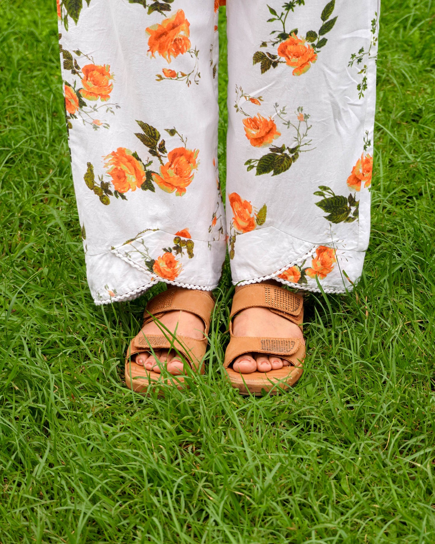 Organic cotton floral kurta set