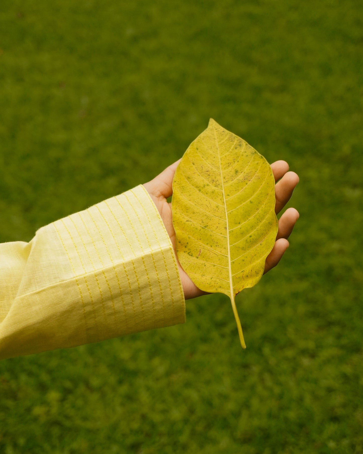 Yellow Linen Top