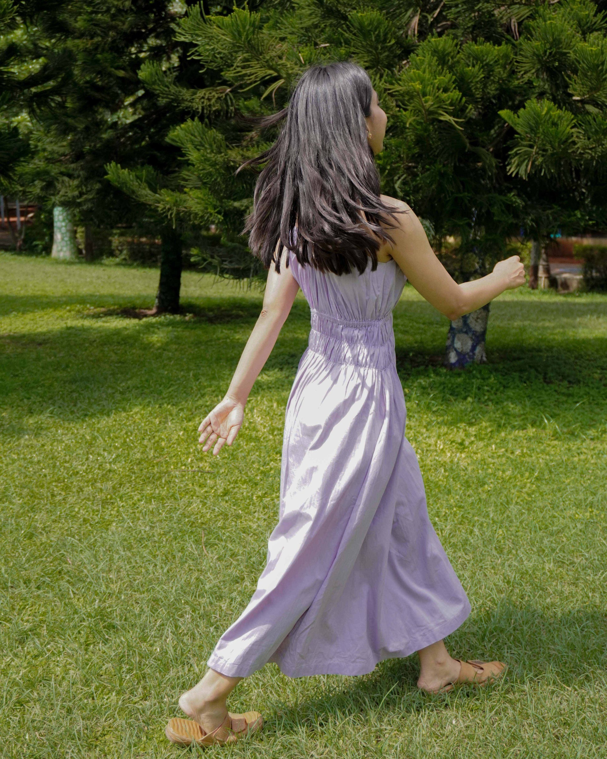 Organic cotton Dress Lavender verannostudio Organic cotton Dress Lavender verannostudio