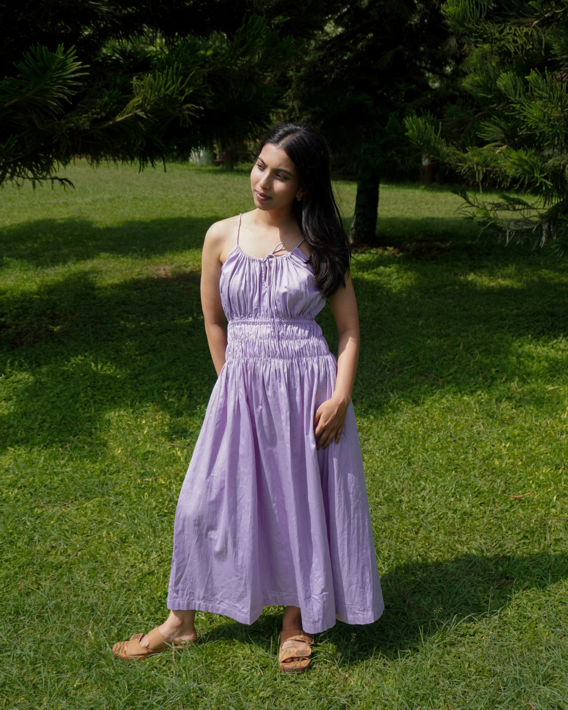 Organic cotton Dress Lavender verannostudio Organic cotton Dress Lavender verannostudio
